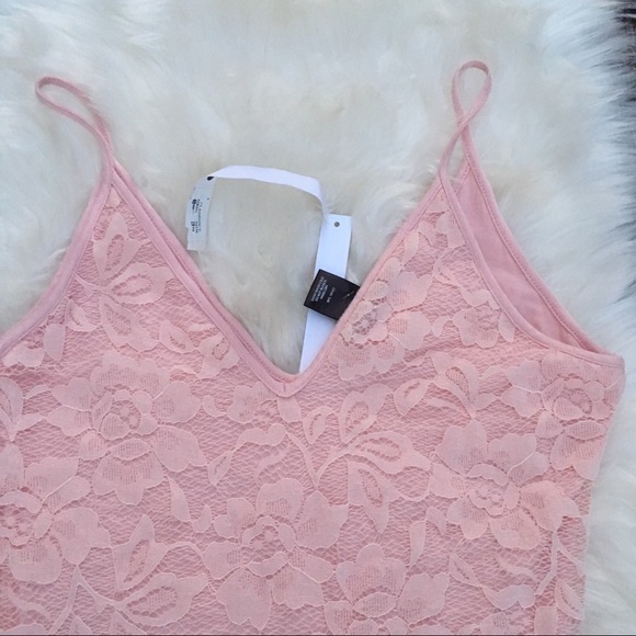 !! Aqua blush pink lace bodysuit - Picture 4 of 6